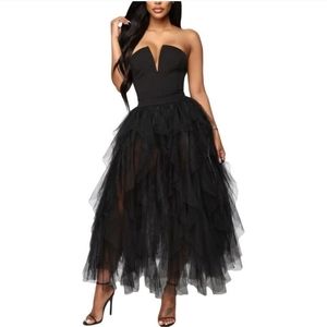 Michele Laperle Black Midi Dress in Size 4